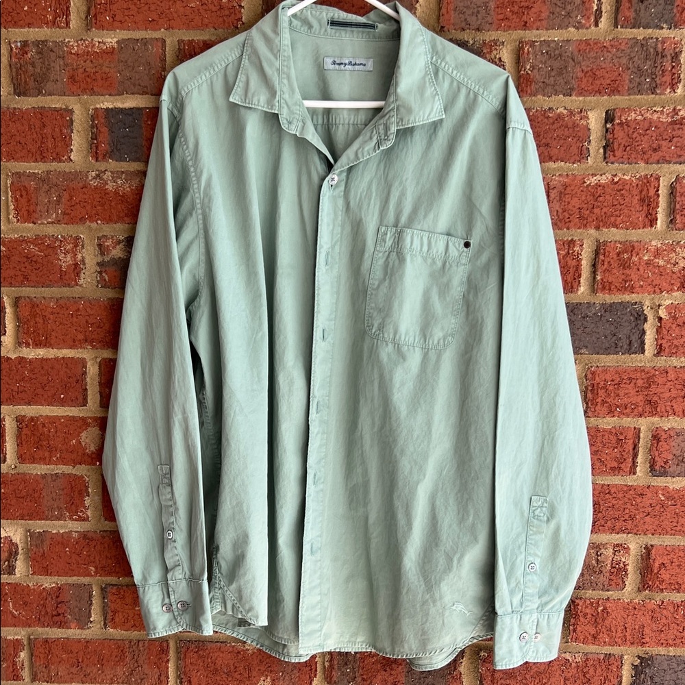 Tommy BahamaLight Green Button-Up Shirt